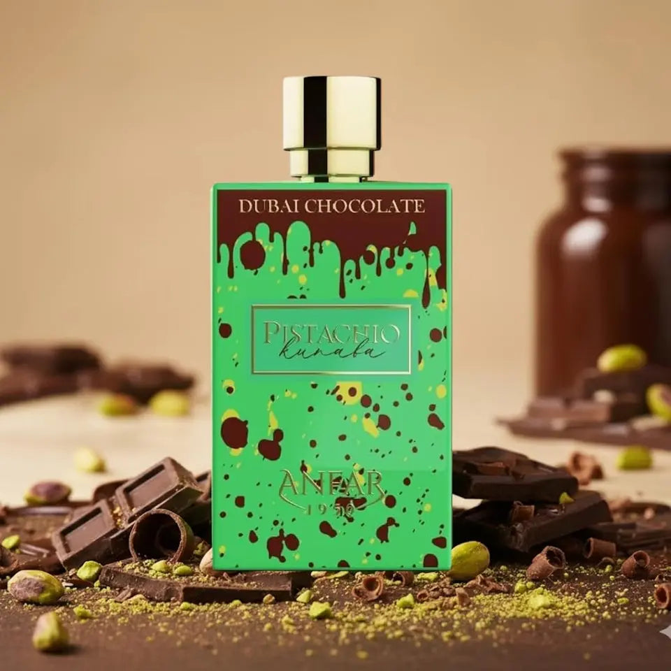 Dubai Chocolate Perfume | Viral Pistachio Kunafa Fragrance | Sweet Gourmand EDP 2.7Oz