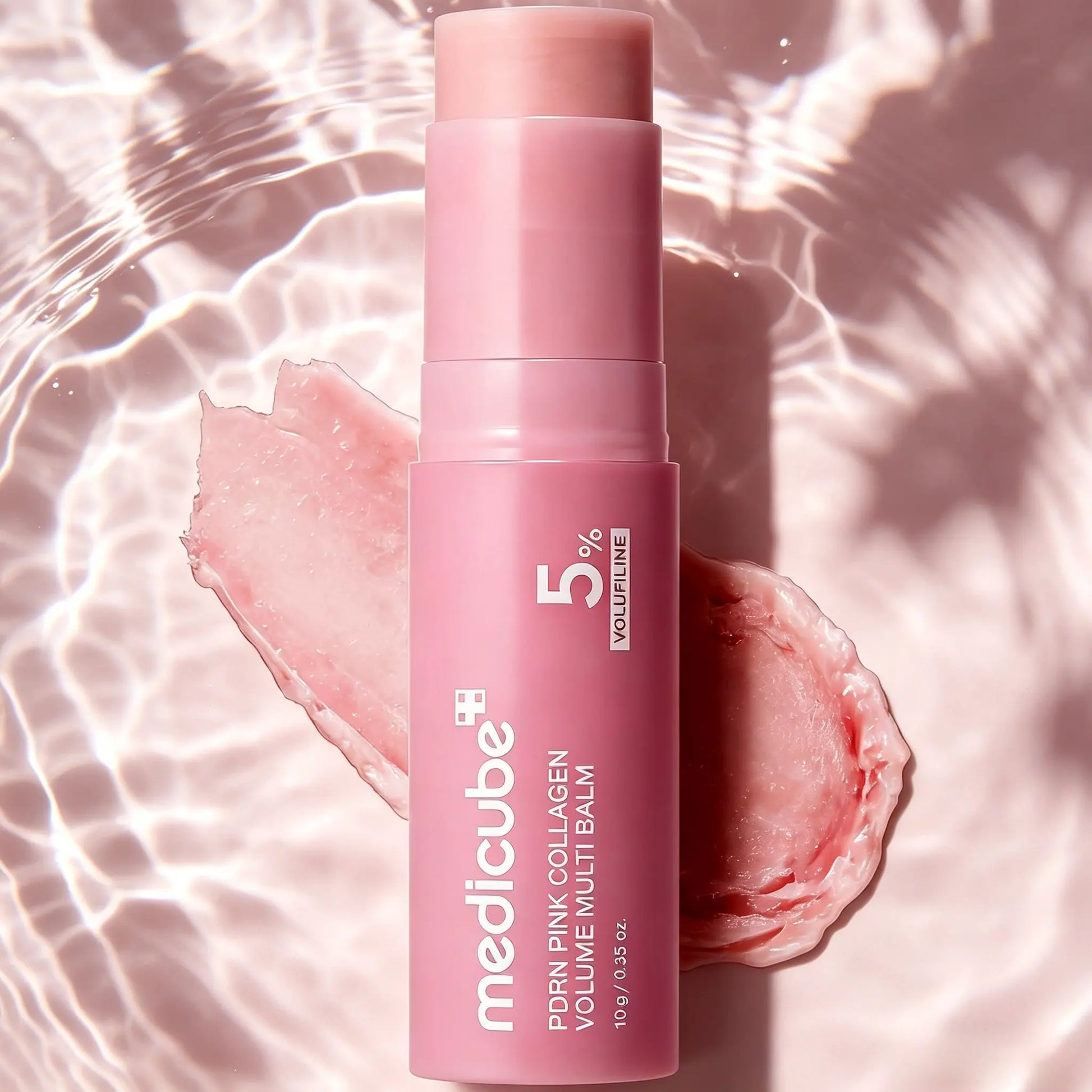 Medicube PDRN Pink Collagen Multi Balm Stick 10G, 5% Volufiline Anti-Aging Plumping Stick for Fine Lines Dry Skin