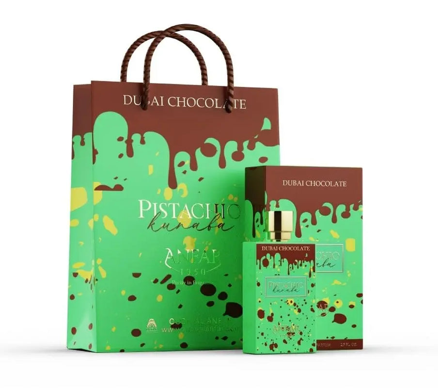 Dubai Chocolate Perfume | Viral Pistachio Kunafa Fragrance | Sweet Gourmand EDP 2.7Oz