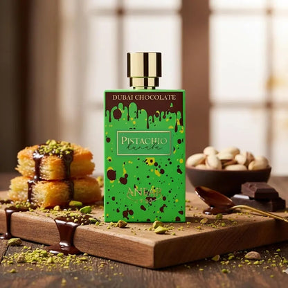 Dubai Chocolate Perfume | Viral Pistachio Kunafa Fragrance | Sweet Gourmand EDP 2.7Oz