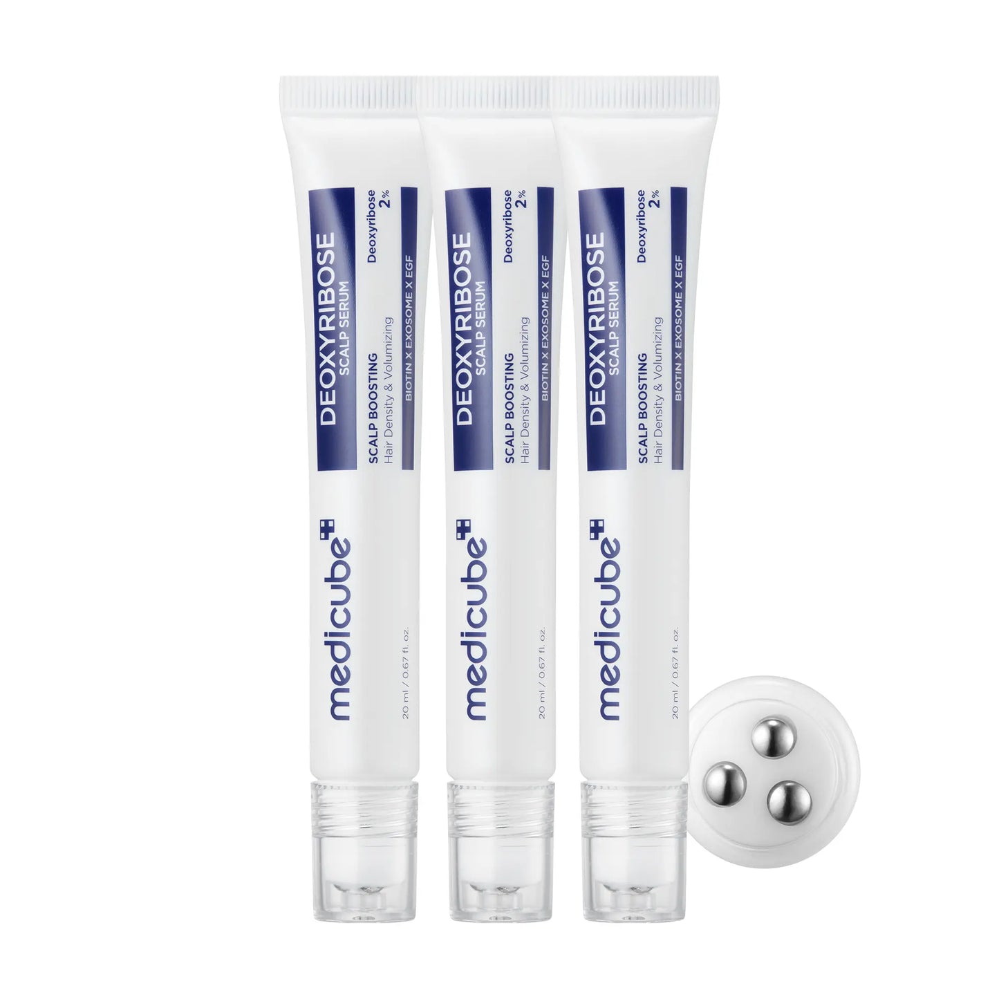 [NEW] [Medicube] Deoxyribose Scalp Serum | for Fuller-Looking Hair & Scalp Strengthening Roll-On Serum | Deoxyribose, Rosemary, EGF, Caffeine for Fine, Thin Hair | Korean Hair Care, K-Beauty